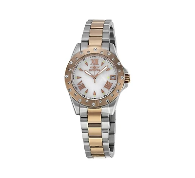Invicta Women's 12856 Angel Quartz Mother of Pearl Dial Watch