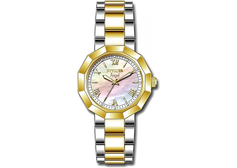 Invicta Women's 0544 Angel Quartz Mother of Pearl Dial Watch