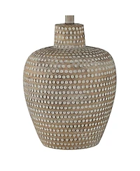 Regency Hill Glenn 27" Tall Urn Traditional Southwestern Table Lamps Set of 2 WiFi Smart Socket Dappled Beige Living Room Bedroom