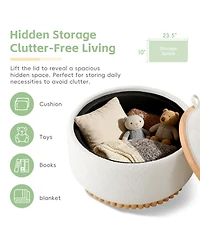 Rainsken 29" Round Storage Ottoman