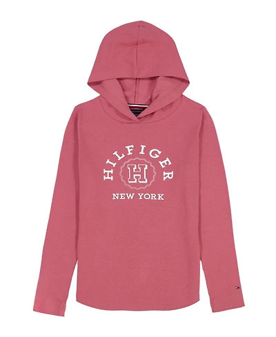 Tommy Hilfiger Girls 7-16 Long-Sleeve Rib Popover Hoodie