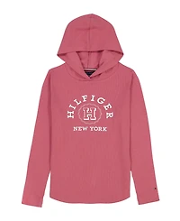 Tommy Hilfiger Girls 7-16 Long-Sleeve Rib Popover Hoodie