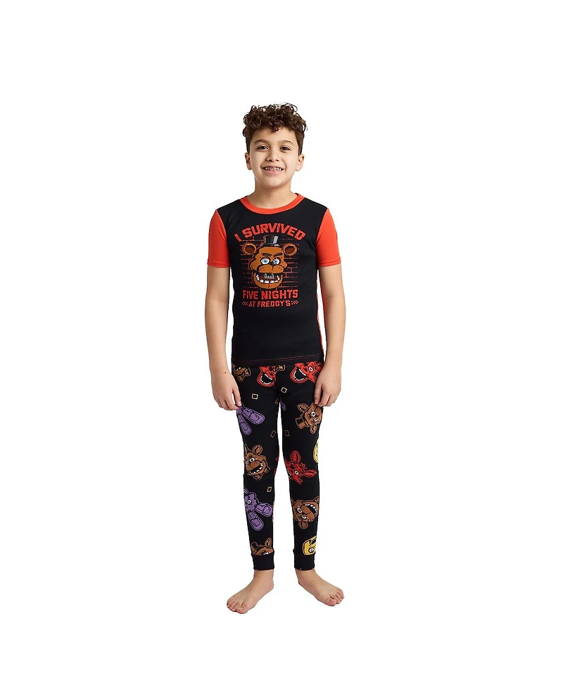Five Nights At Freddy'S Big Boys I Survived Freddy Face 4-Pack Pajama Set-14