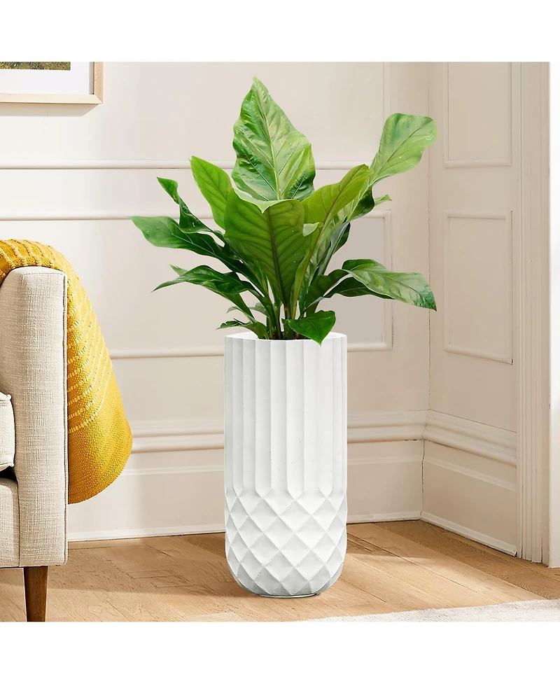 LuxenHome Tall MgO Planter