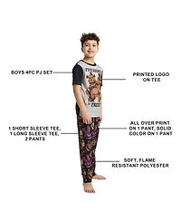 Five Nights At Freddy'S Big Boys I Survived 4-Pack Pajama Set-14