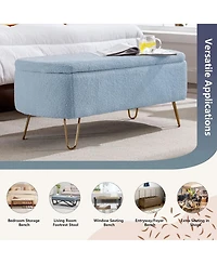 Rainsken Modern Storage Ottoman Bench