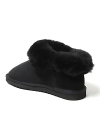 Fireside By Dearfoams Women's Perth Genuine Shearling Foldover Boot