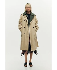 Desigual Women's Detachable Two-Tone Trench Coat