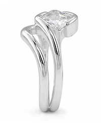 And Now This Clear Cubic Zirconia Stack Ring Set