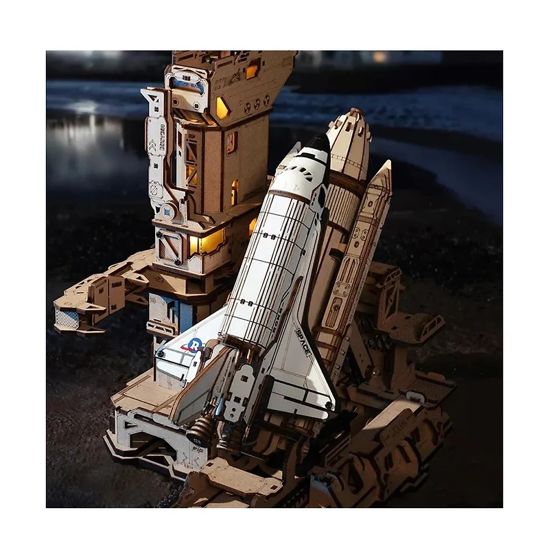 Flash Popup 3D Puzzle Space Shuttle 446pcs Diy Gears Move