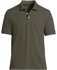 Lands' End Men's Short Sleeve Performance Mesh Pique Polo