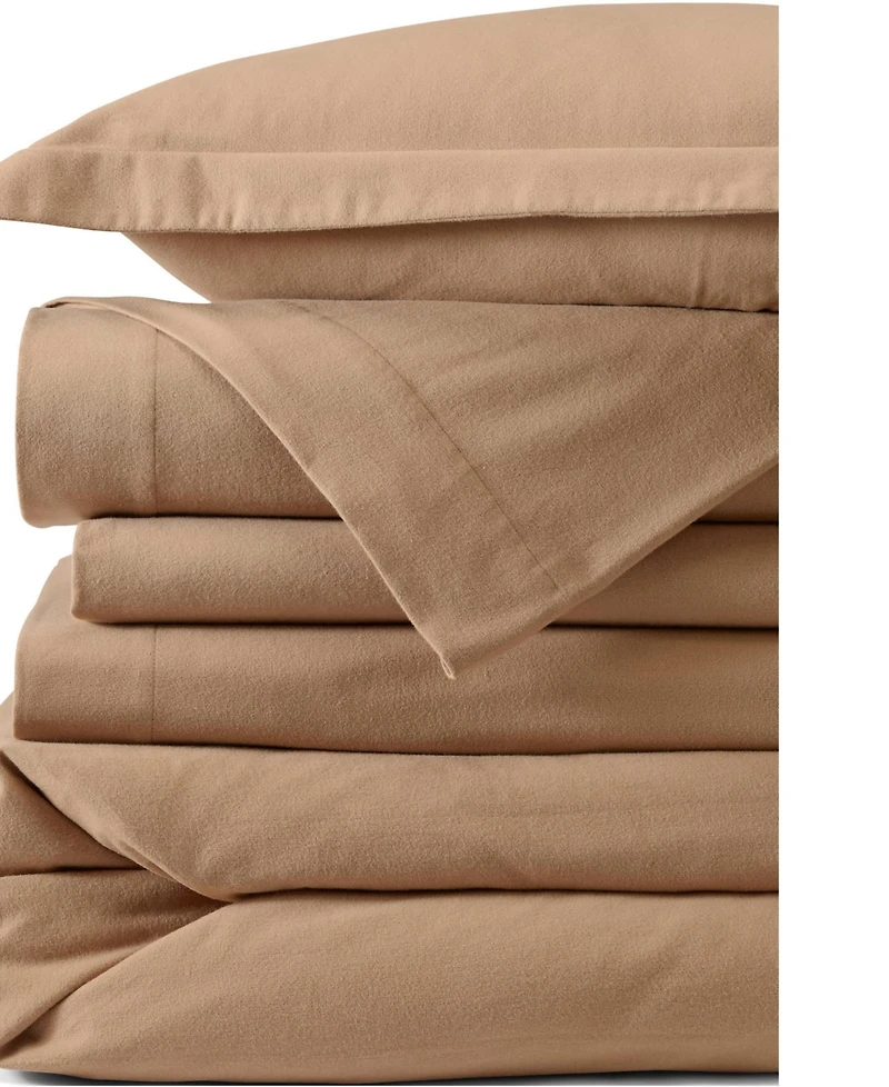 Lands' End Comfy Super Soft Cotton Flannel Duvet Bed Cover - 5oz