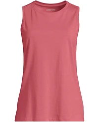 Lands' End Women's Supima Cotton Crew Neck Tank