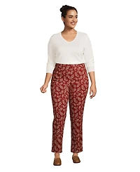 Lands' End Plus Relaxed Supima Cotton Long Sleeve V-Neck T-Shirt