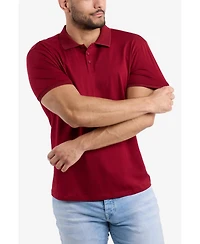 X-Ray Men's Short Sleeve New Rib Polo Shirt