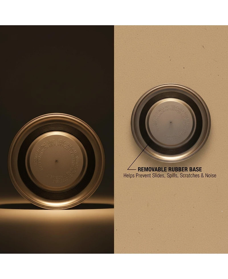 Aronkl Stainless Steel Dog Cat Bowl Spill Proof Durable Dishwasher Safe Travel Feeder