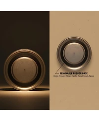 Aronkl Stainless Steel Dog Cat Bowl Spill Proof Durable Dishwasher Safe Travel Feeder