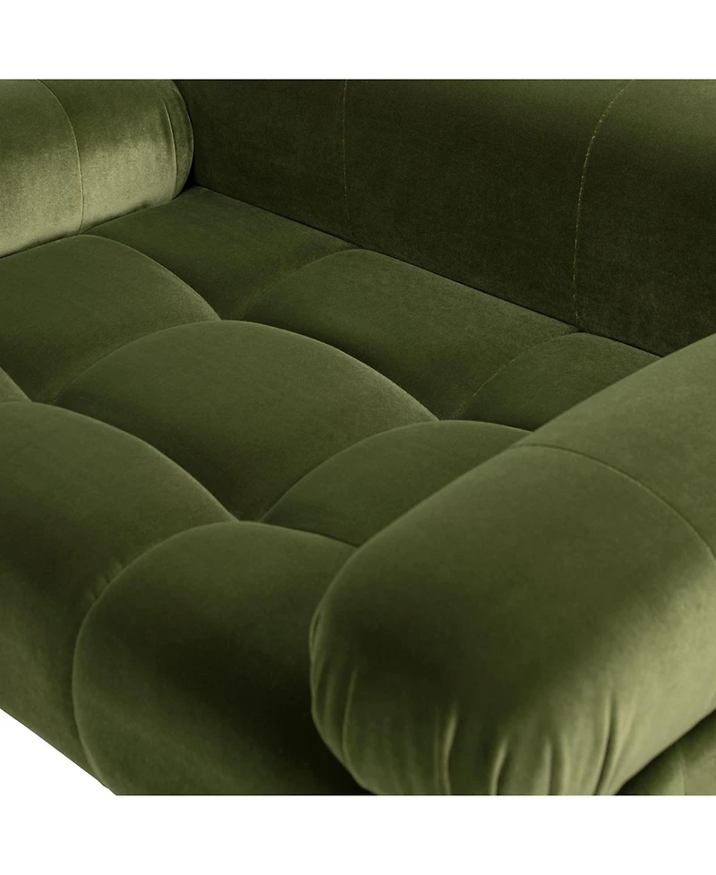 Zeus and Ruta Modern Upholstered Marcel Pet Bed For Small To Medium Dogs Cats