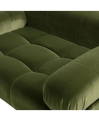 Zeus and Ruta Modern Upholstered Marcel Pet Bed For Small To Medium Dogs Cats