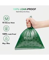 Aronkl Thick Dog Poop Bags Leak-Proof Scented 9x13 Inch for Small Large Dogs Cats Walking Waste Bags