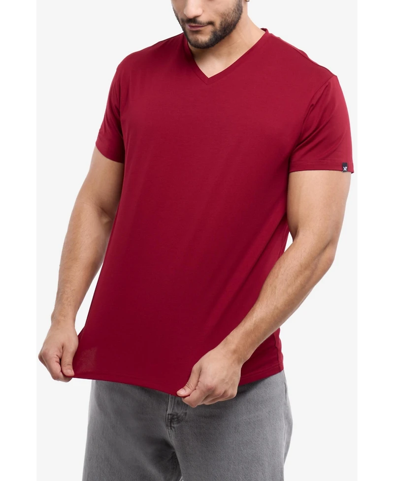 X-Ray Men's Basic V-Neck Short Sleeve T-shirt