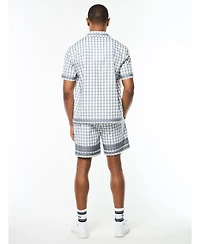 Sergio Tacchini Men's Quadretto Cabana Shirt