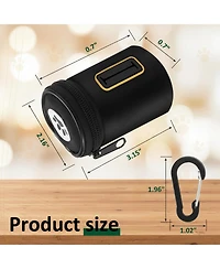 Aronkl Dog Poop Bag Holder For Leash Nylon Oxford Dispenser With Carabiner Clip