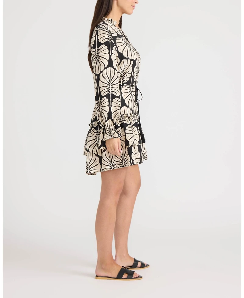 Ellen Tracy Women's Ruffle Tiered Dress