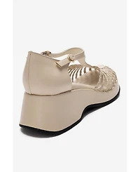 Prologue Shoes Women's Barry Woven Wedge Sandal