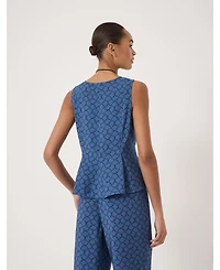 Hush Women's Sybil V-Neck Air Flow Godet Top