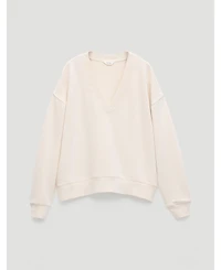 Hush Women's Cleo V-Neck Cotton Sweatshirt