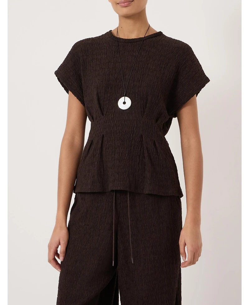 Hush Women's Keira Textured Pleat Release Jersey Top