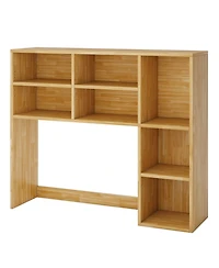 Gouun Desktop Bookshelf with 7 Cubbies and Adjustable Shelves