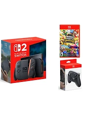 Nintendo Switch 2 with a Pro Controller and Super Mario Party Jamboree