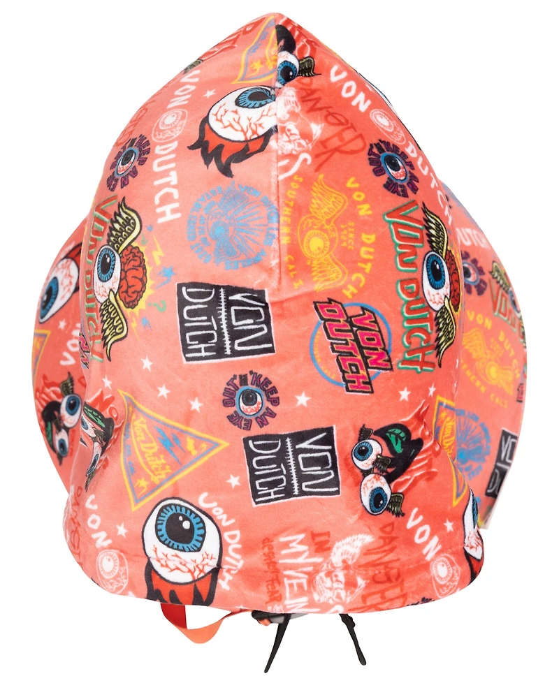 Von Dutch Jax Hooded Memory Foam 11" Travel Neck Pillow