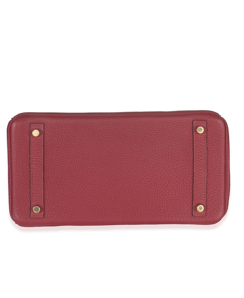 Pre-Owned HERMES Rouge Grenat Togo Birkin 30 Ghw