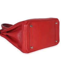 Pre-Owned HERMES Rouge Casaque Swift Birkin 30 Phw