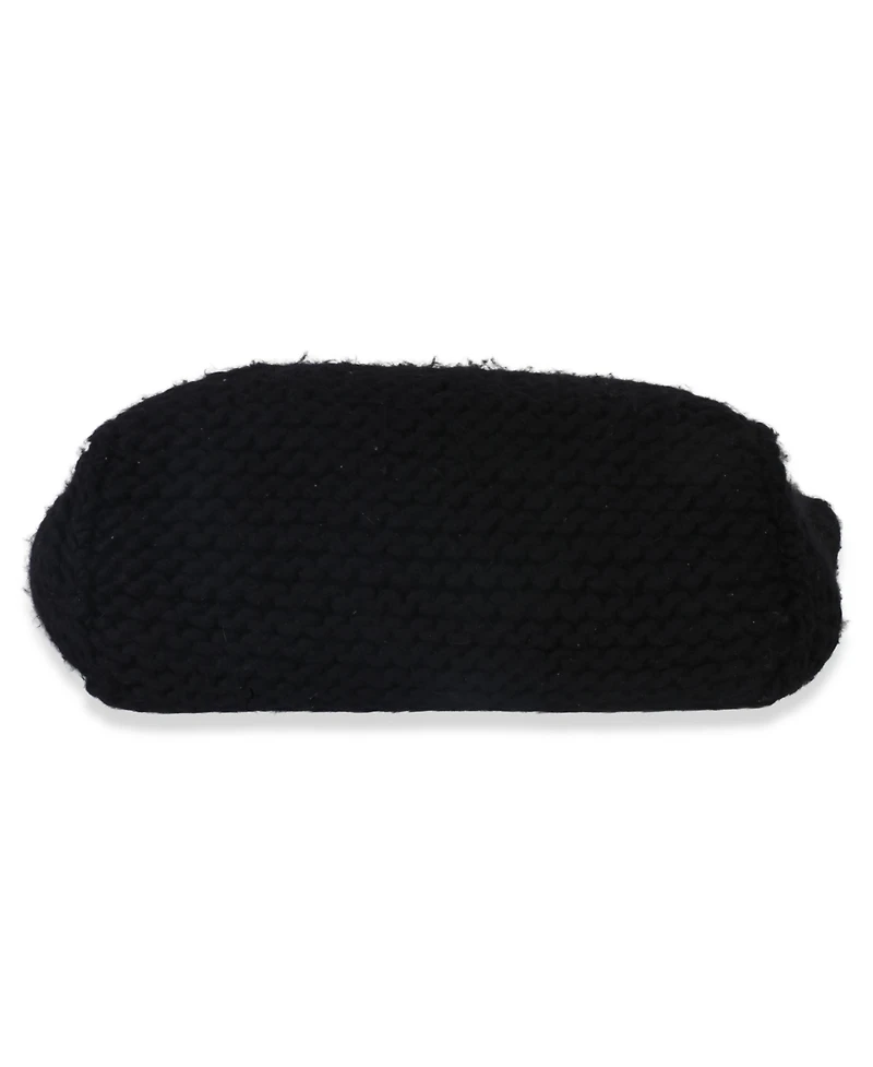 Pre-Owned Fendi Yellow Black Wool Logo Tote