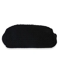 Pre-Owned Fendi Yellow Black Wool Logo Tote