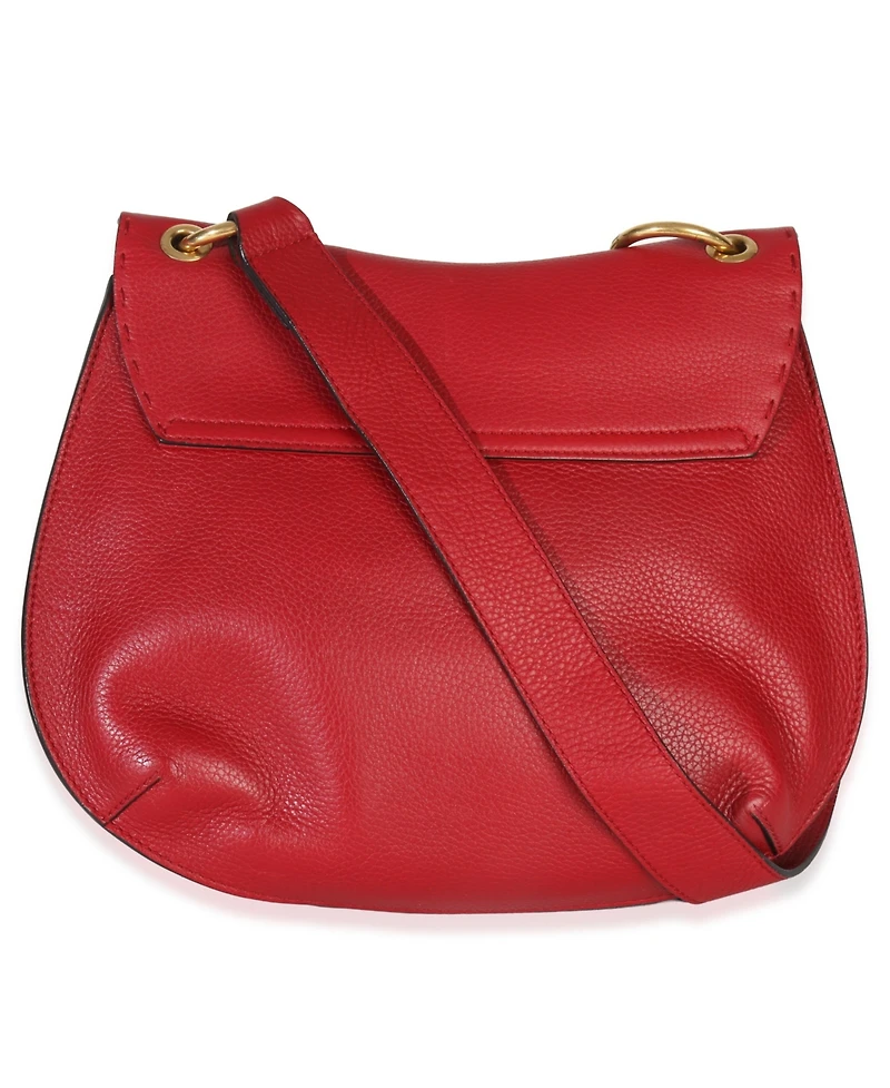 Pre-Owned Gucci Red Cellarius Calfskin Feline Gg Marmont Flap Shoulder Bag