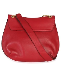 Pre-Owned Gucci Red Cellarius Calfskin Feline Gg Marmont Flap Shoulder Bag