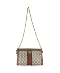 Pre-Owned Gucci Beige Gg Supreme Web Ophidia Gg Small Shoulder Bag