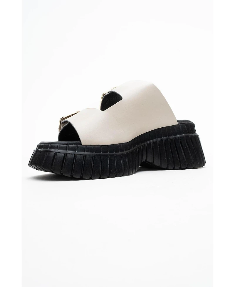Joanes Leather Two-Strap Platform Sandal (Women)