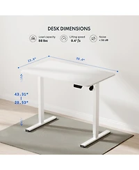 FlexiSpot EC2 40"x24" Electric Height-Adjustable Standing Desk