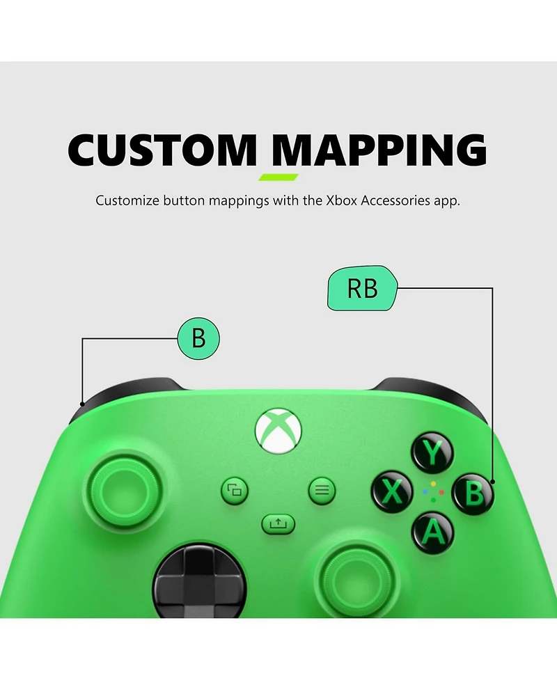 Xbox Wireless Controller - Velocity Green for Xbox Series X|S, Xbox One