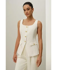 Lilysilk Women's Cintre U-Neck Sleeveless Vest