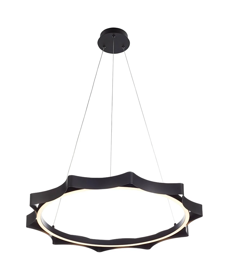 Possini Euro Design Gearworks 30" Wide Led Ring Pendant Light