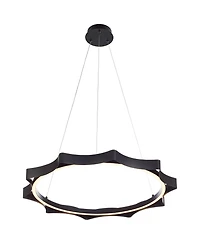 Possini Euro Design Gearworks 30" Wide Led Ring Pendant Light