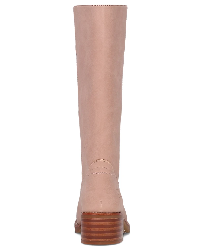 Frye and Co. Women's Miranda Wide Calf Stacked Heel Boots