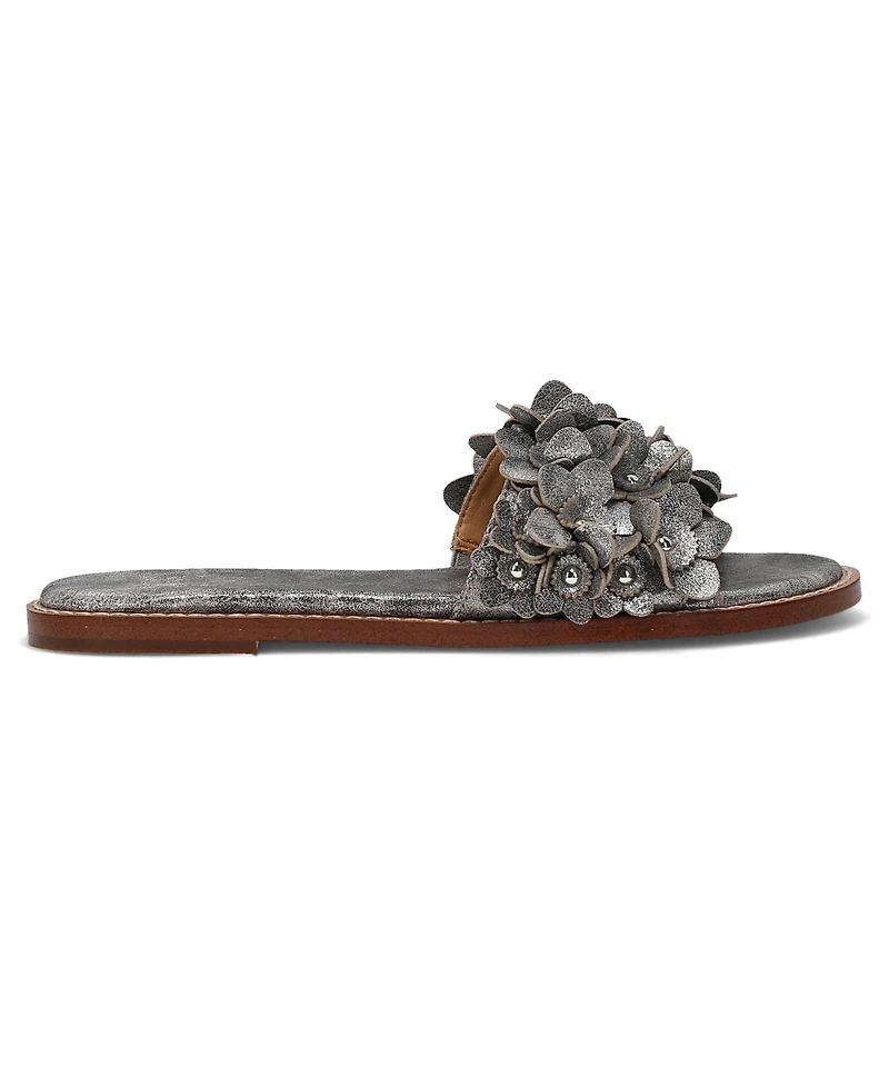 Frye and Co. Women's Bucky Flower Slide Sandals